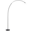Briljante lampen Bow Staande lamp LED Zwart, 1-licht