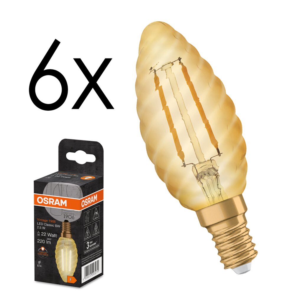 E14 LED 2.5 Watt warm wit 220 Lumen main product photo