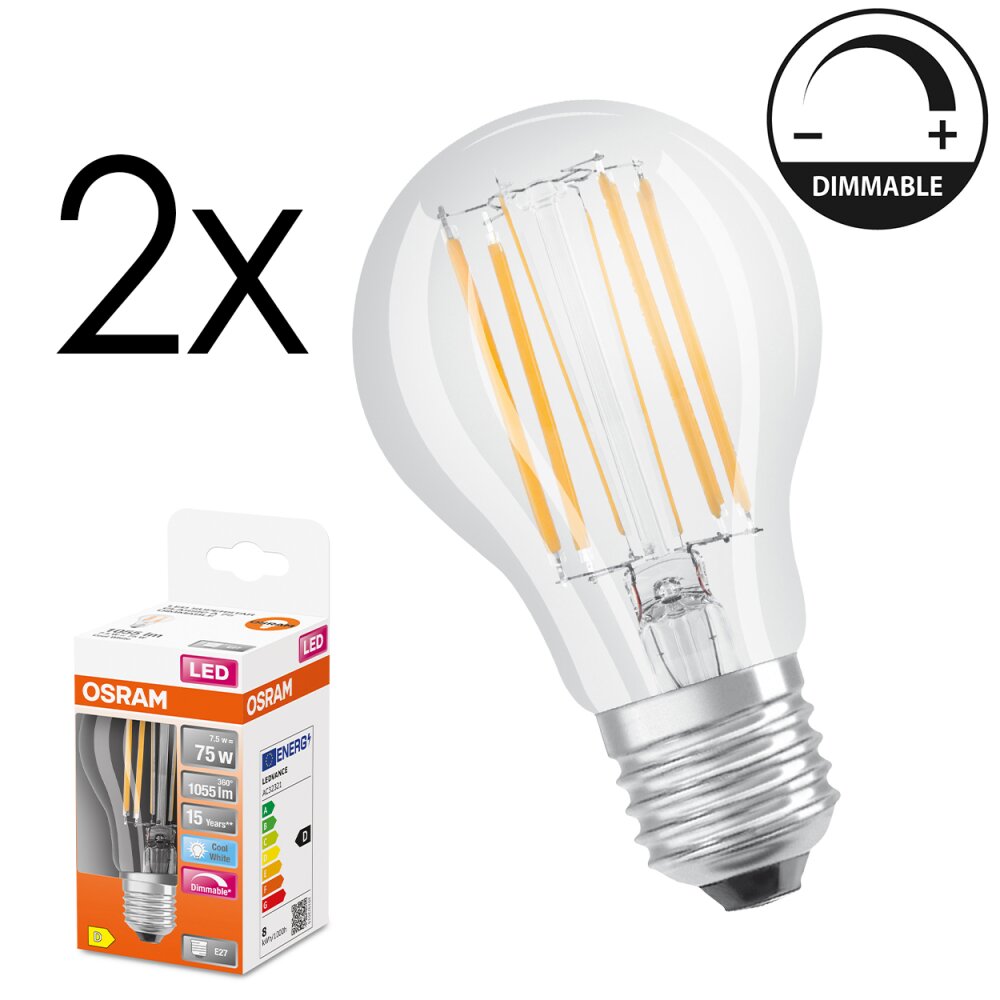 E27 LED 7.5 Watt neutraal wit dimbaar 1055 Lumen main product photo