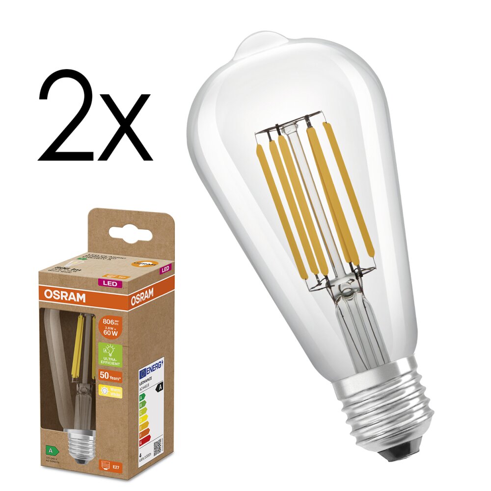 E27 LED 3.8 Watt warm wit 806 Lumen main product photo