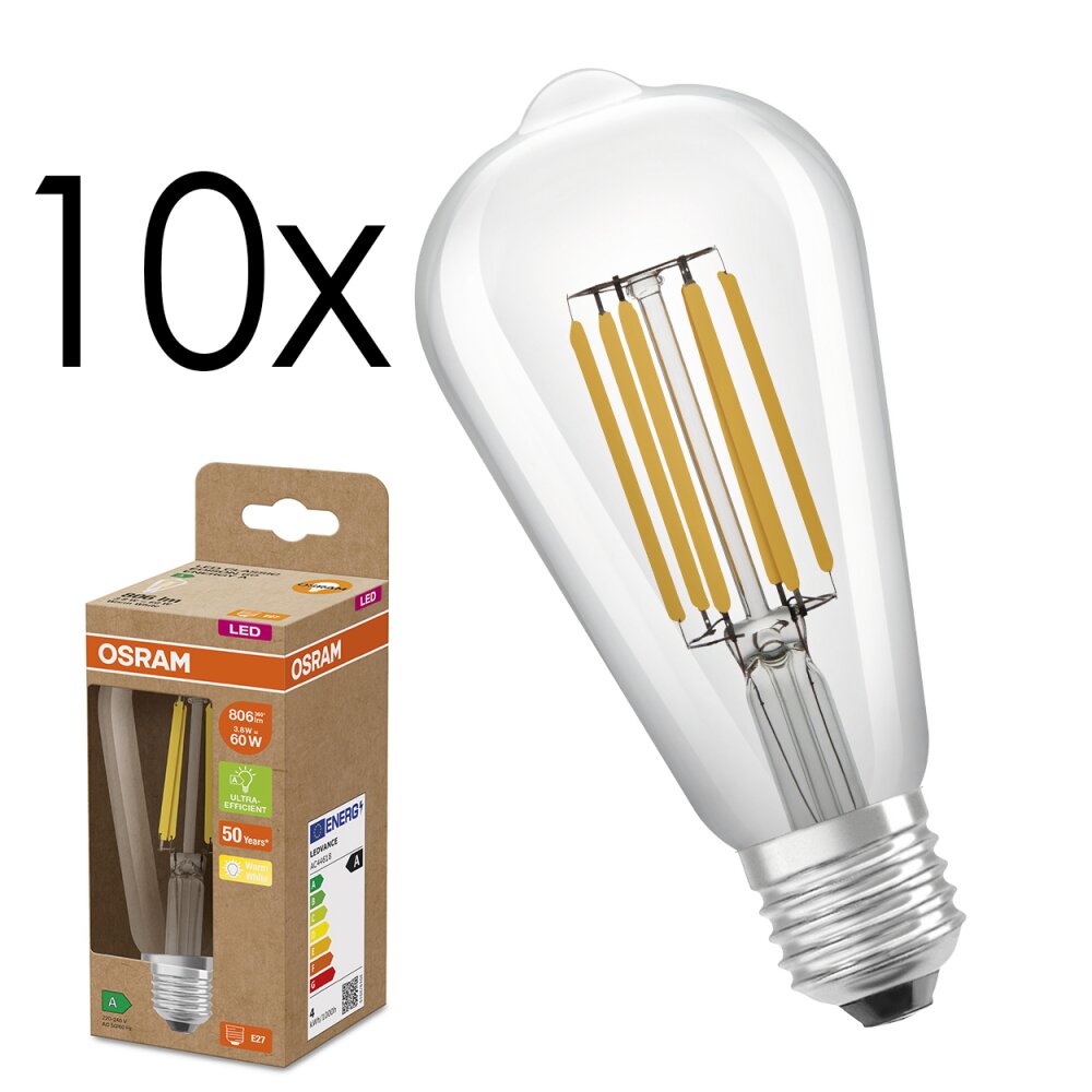 E27 LED 3.8 Watt warm wit 806 Lumen main product photo