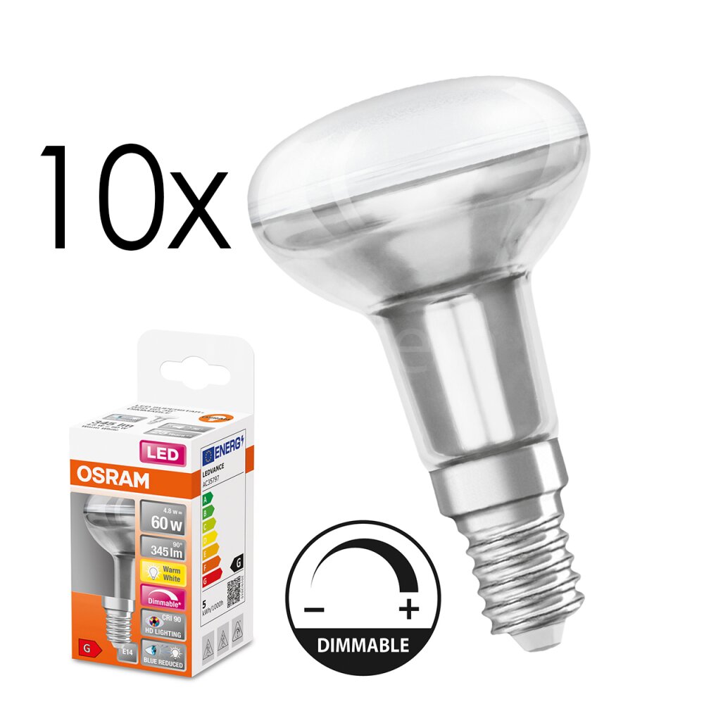 E14 LED 4.8 Watt warm wit dimbaar 345 Lumen main product photo