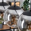 Gastor Hanglamp, Kogellampje, Hanglamp Duidelijk, Rookkleurig, 4-lichts