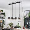 Gastor Hanglamp, Kogellampje, Hanglamp Duidelijk, Rookkleurig, 4-lichts
