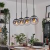 Gastor Hanglamp, Kogellampje, Hanglamp Duidelijk, Rookkleurig, 4-lichts