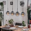 Gastor Hanglamp, Kogellampje, Hanglamp Duidelijk, Rookkleurig, 4-lichts