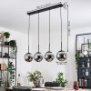 Gastor Hanglamp, Kogellampje, Hanglamp Chroom, Rookkleurig, 4-lichts