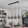 Gastor Hanglamp, Kogellampje, Hanglamp Chroom, Rookkleurig, 4-lichts