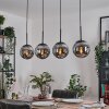 Gastor Hanglamp, Kogellampje, Hanglamp Rookkleurig, 4-lichts