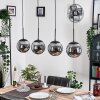 Gastor Hanglamp, Kogellampje, Hanglamp Rookkleurig, 4-lichts