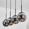 Gastor Hanglamp, Kogellampje, Hanglamp Rookkleurig, 4-lichts