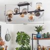 Chehalis Plafondlamp, Kogellampje Amber, Rookkleurig, 8-lichts