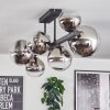 Chehalis Plafondlamp, Kogellampje Chroom, Duidelijk, Rookkleurig, 8-lichts