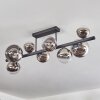 Chehalis Plafondlamp, Kogellampje Chroom, Duidelijk, Rookkleurig, 8-lichts