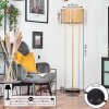 Barcos Staande lamp Natuurlijke kleuren, Zwart, 1-licht
