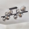 Gastor Plafondlamp, Kogellampje Duidelijk, Rookkleurig, 8-lichts