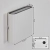 Gamas Wandlamp voor buiten, Badkamerlamp, Licht omhoog & omlaag, Wandlamp Wit, 1-licht
