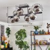 Gastor Plafondlamp, Kogellampje Chroom, Rookkleurig, 8-lichts