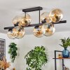 Gastor Plafondlamp, Kogellampje Amber, Duidelijk, 8-lichts
