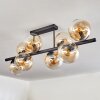 Gastor Plafondlamp, Kogellampje Amber, Duidelijk, 8-lichts