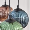 Koyoto Hanglamp, Kogellampje, Hanglamp Natuurlijke kleuren, Zwart, 3-lichts