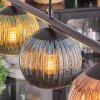 Koyoto Hanglamp, Kogellampje, Hanglamp Blauw, Groen, Koperkleurig, 4-lichts