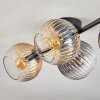 Gastor Plafondlamp, Kogellampje Amber, Duidelijk, Rookkleurig, 4-lichts