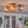 Gastor Plafondlamp, Kogellampje Amber, Duidelijk, Rookkleurig, 4-lichts