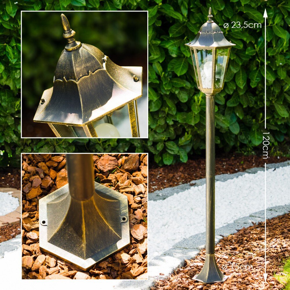 Hongkong Buiten staande lamp Brons, Goud, 1-licht main product photo