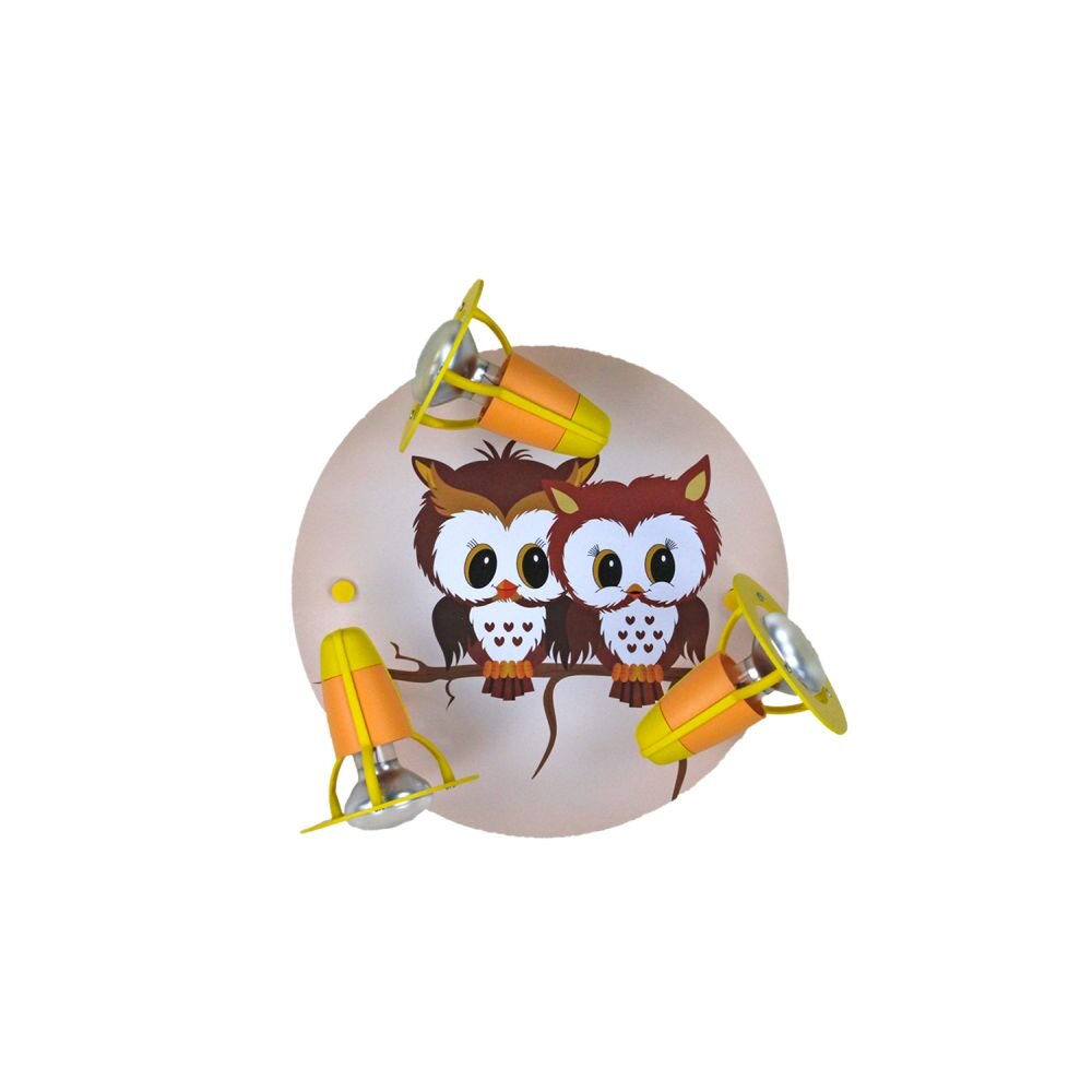 Elobra HORST Plafondlamp Geel, Roze, 3-lichts main product photo