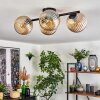 Koyoto Plafondlamp, Kogellampje Amber, 4-lichts