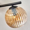Koyoto Plafondlamp, Kogellampje Amber, 4-lichts