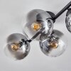 Gastor Plafondlamp, Kogellampje Duidelijk, Rookkleurig, 4-lichts