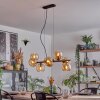 Koyoto Hanglamp, Kogellampje, Hanglamp Amber, Rookkleurig, 8-lichts