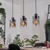 Hasvik Hanglamp, Hanglamp Chroom, Zwart, 3-lichts