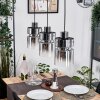 Hasvik Hanglamp, Hanglamp Chroom, Zwart, 3-lichts