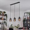 Hasvik Hanglamp, Hanglamp Chroom, Zwart, 3-lichts