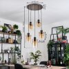 Hasvik Hanglamp, Hanglamp Chroom, Zwart, 5-lichts