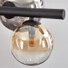 Chehalis Hanglamp, Kogellampje, Hanglamp Amber, Duidelijk, Rookkleurig, 8-lichts