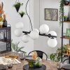 Koyoto Hanglamp, Kogellampje, Hanglamp Wit, 8-lichts