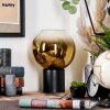 Koyoto Kogellampje, Bureaulamp, Tafellamp 20 cm Goud, Duidelijk, 1-licht