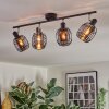 Ennor Plafondlamp, Plafondspot Zwart, 4-lichts