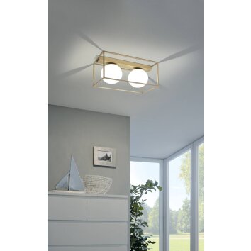 Eglo VALLASPRA Plafondlamp Champagne, 2-lichts