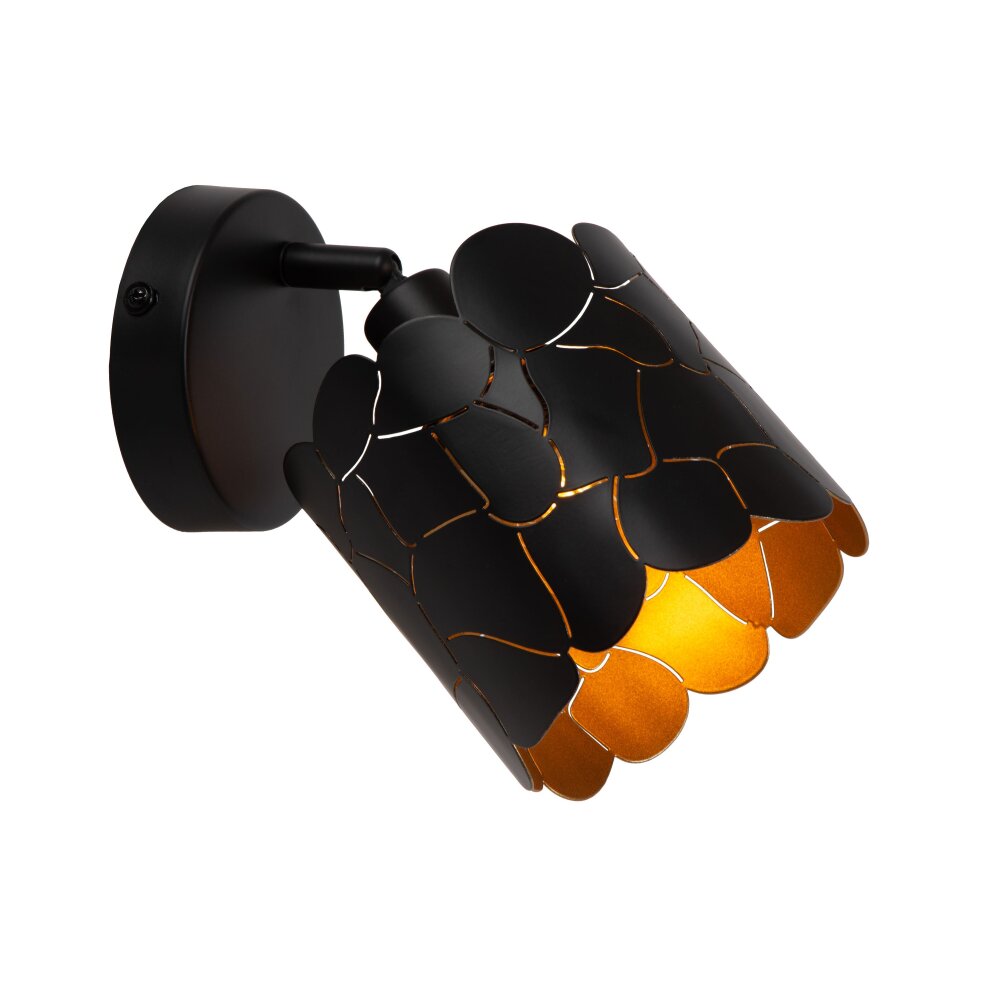 Lucide ALMELO Wandlamp Zwart, 1-licht main product photo