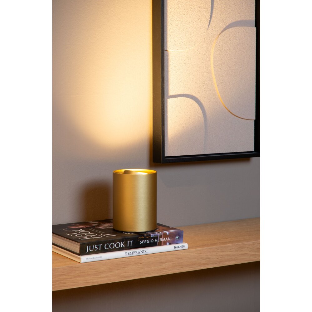 Lucide TUBE Tafellamp LED Goud, 1-licht main product photo