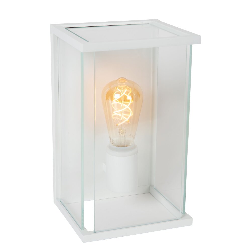 Lucide CLAIRE Wandlamp voor buiten Wit, 1-licht main product photo