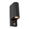 Lucide IR Wandlamp voor buiten Zwart, 2-lichts, Bewegingsmelder Lucide IR Wandlamp voor buiten Zwart, 2-lichts, Bewegingsmelder