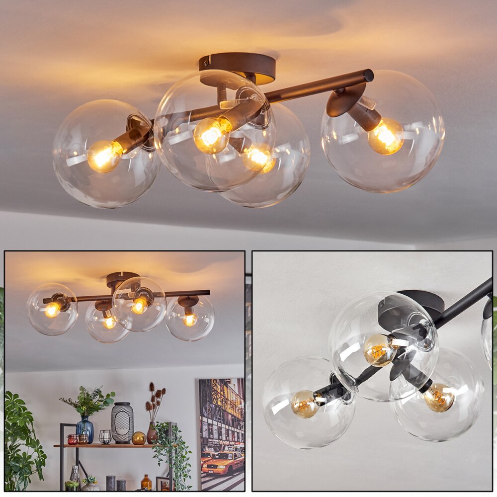 Gastor Plafondlamp, Kogellampje Duidelijk, 4-lichts main product photo