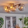 Gastor Plafondlamp, Kogellampje Amber, Duidelijk, Rookkleurig, 5-lichts