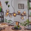 Gastor Hanglamp, Kogellampje, Hanglamp Chroom, Duidelijk, Rookkleurig, 10-lichts